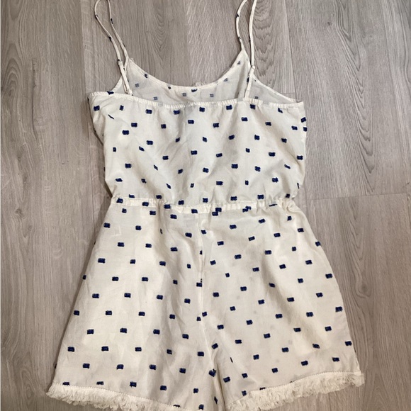 Brand: Aerie. Size: Large. Color: Off~white with blue squares - Picture 2 of 4